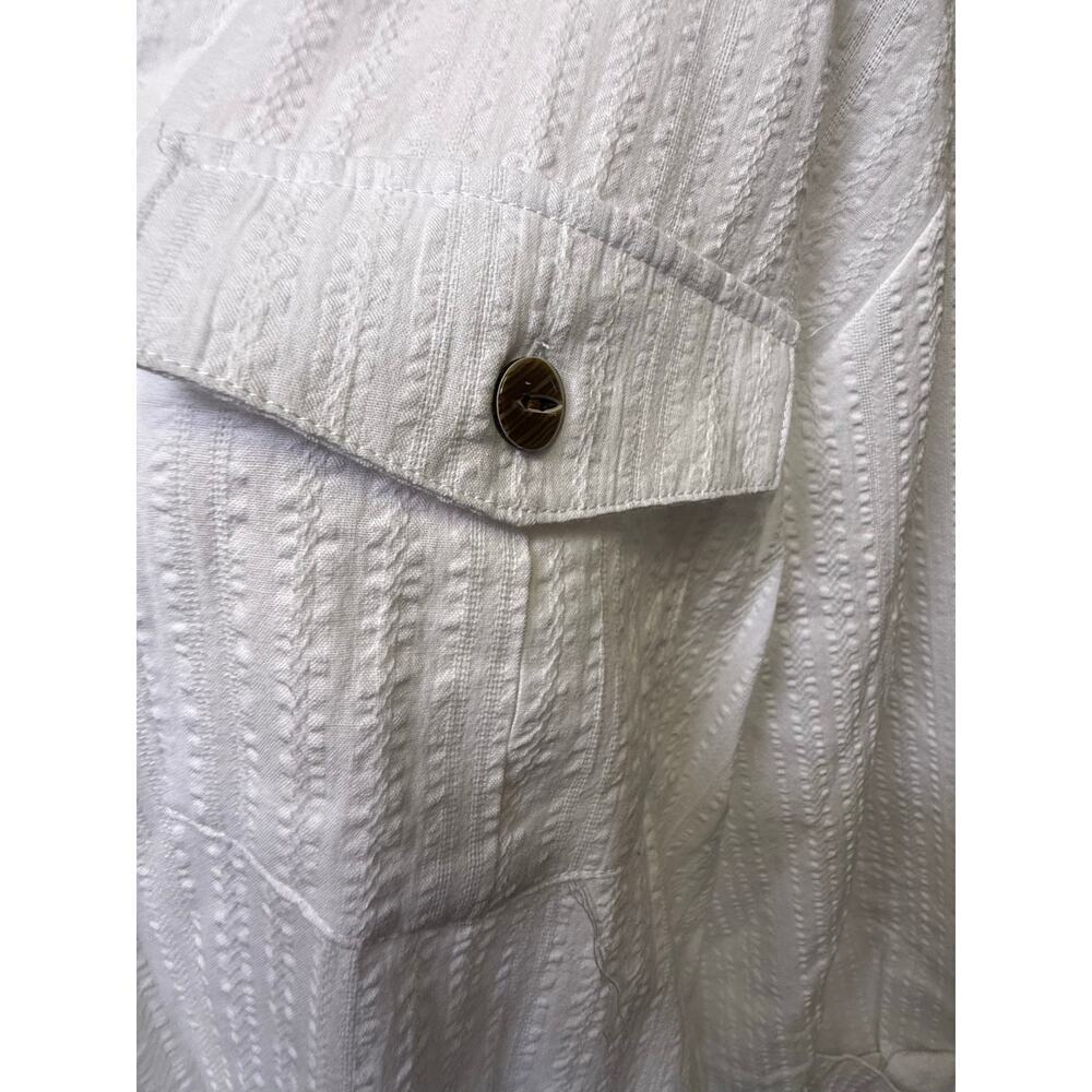 Wearabouts nwt white button up shirtdress 100% cotton womens xl - Picture 3 of 9
